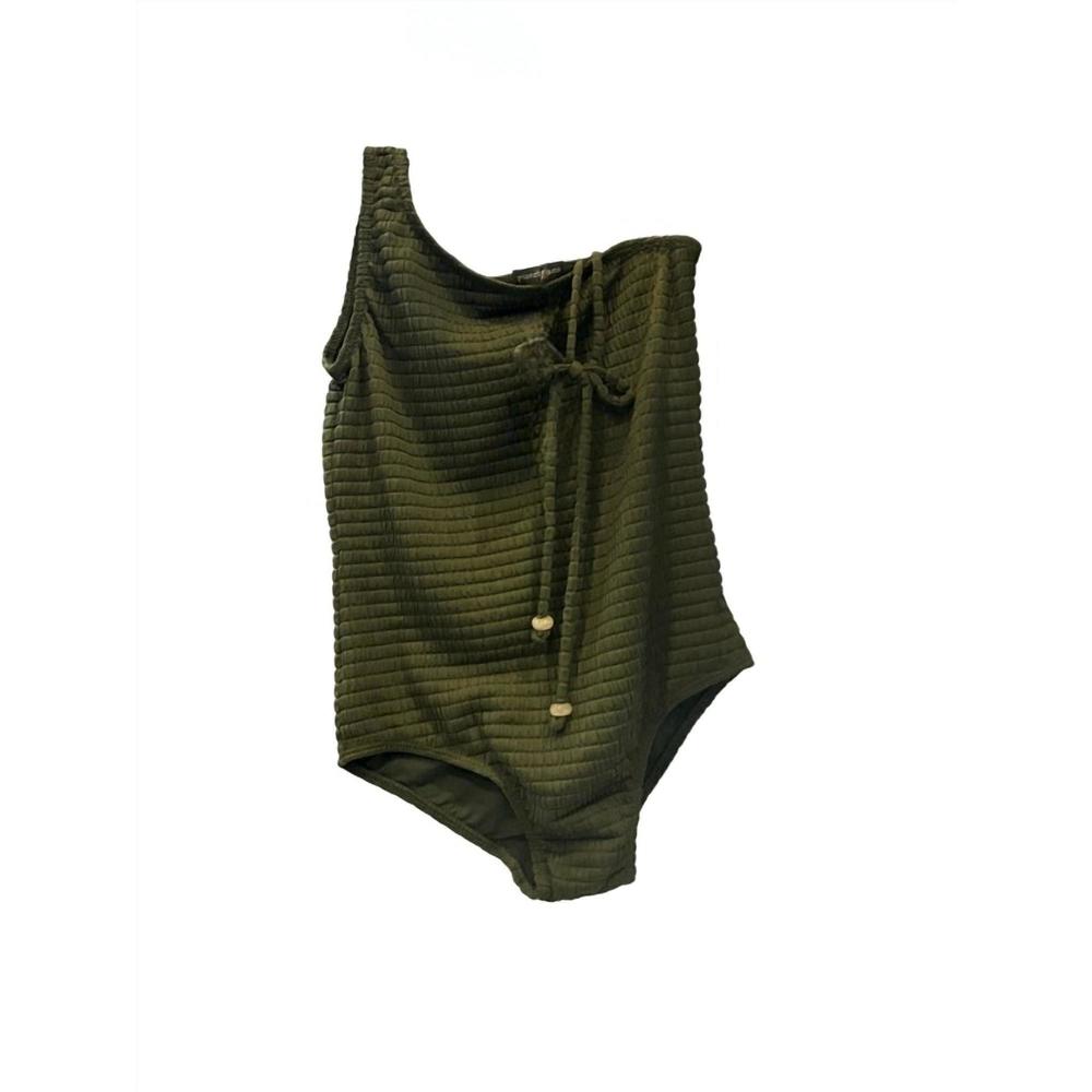 NEW PLANET SEA girls' texture one piece in sage